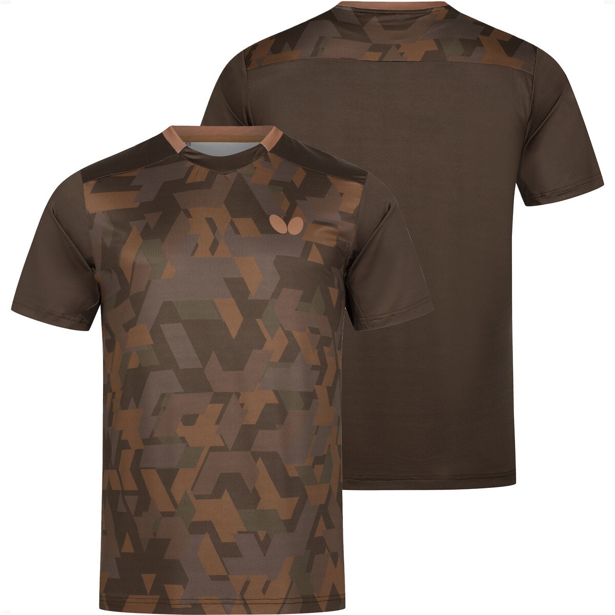 Butterfly Ageo Shirt - Bronze - Front/Back